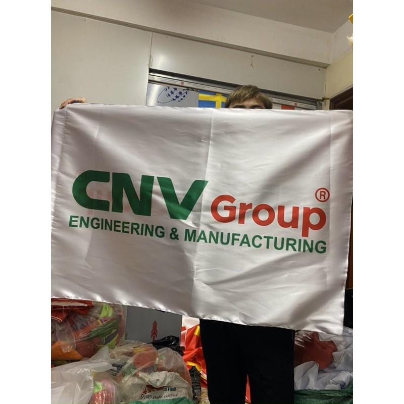 Cờ in logo in chuyển nhiệt 1,2x1,8m