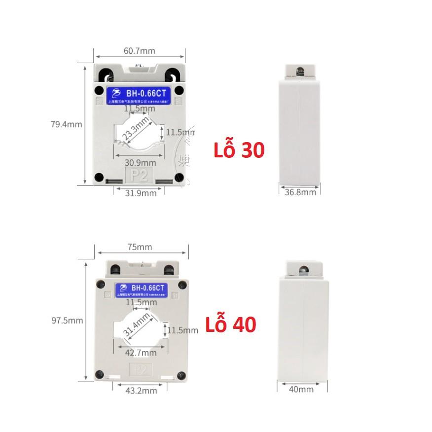 Biến dòng đo lường CT - cảm biến dòng TI - 100/5, 200/5, 300/5, 500/5