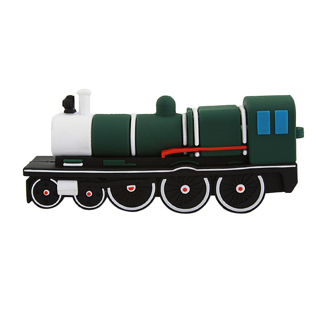Fast Speed USB 2.0 Flash Drives Memory Stick Green Trains Shape