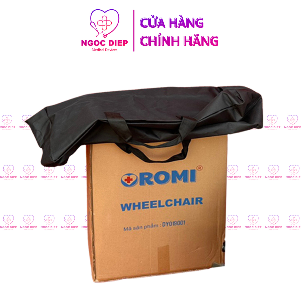 Xe lăn OROMI DY019001 - Xe lăn du lịch khung nhôm siêu nhỏ nhẹ cao cấp, có thể gấp gọn