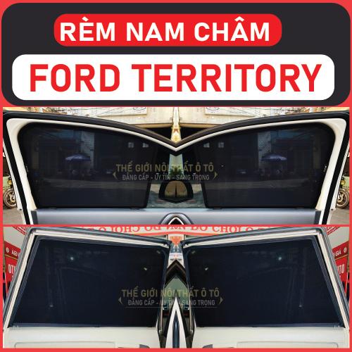 Rèm Che Nắng Nam Châm Xe Ford Territory Bộ 4 tấm chắn nắng chuẩn form xe, nam châm hút mạnh