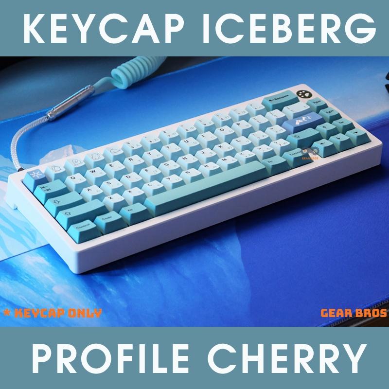 Keycap cho bàn phím Iceberg Thick PBT Cherry Profile 142 Phím | Gearbros