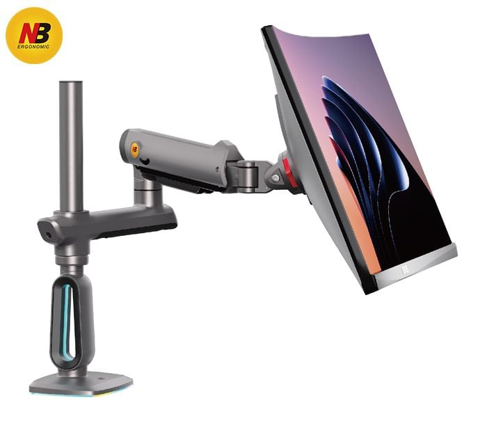 Giá Treo Màn Hình LCD Gắn Bàn NB F7 LED RGB (32" - 60") – Hàng Chính Hãng