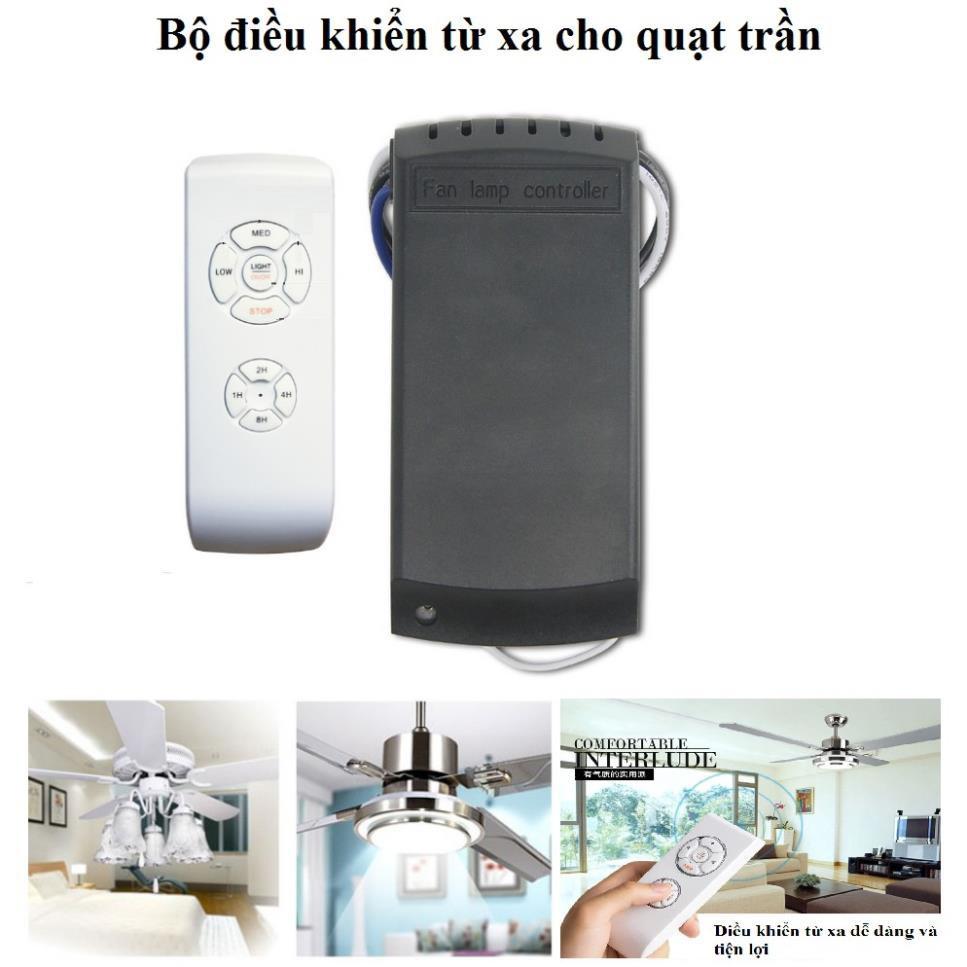 Bộ Điều Khiển Từ Xa Cho Quạt Trần Đèn Cao Cấp