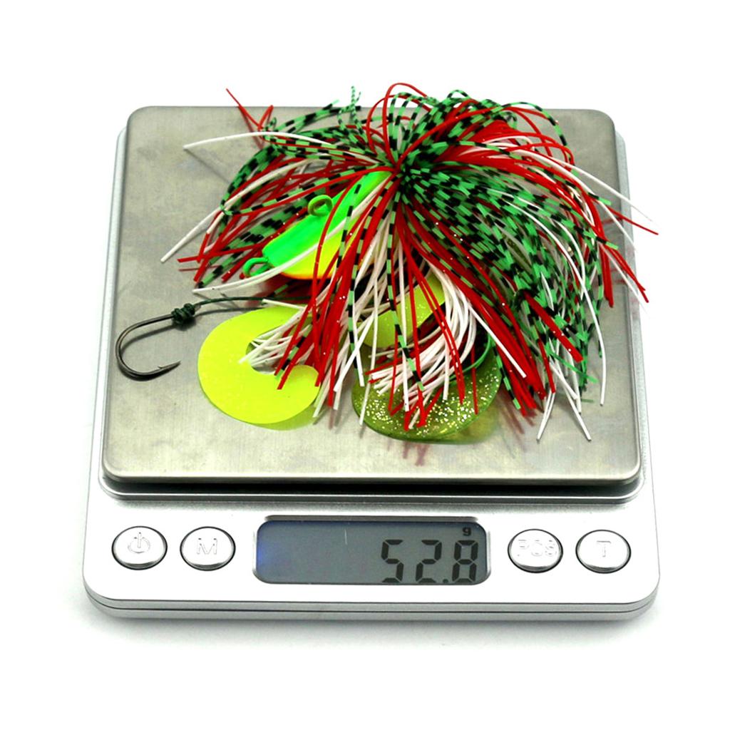 Metal Fishing Lure Jig Head Hard Bait Sea Fishing Silicone Tassle Lures