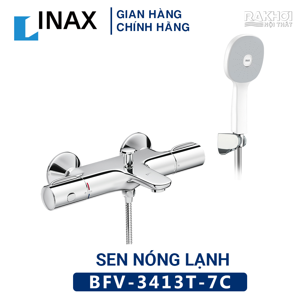 Bộ vòi sen tắm đứng nóng lạnh Inax BFV-3413T-7C