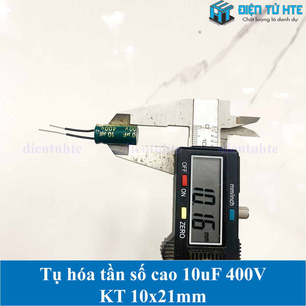 Bộ 5 Tụ hóa tần số cao 10uF 400V 10x21mm