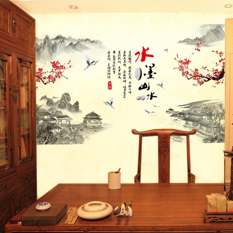 Decal dán tường cành đào phong thủy - Tết