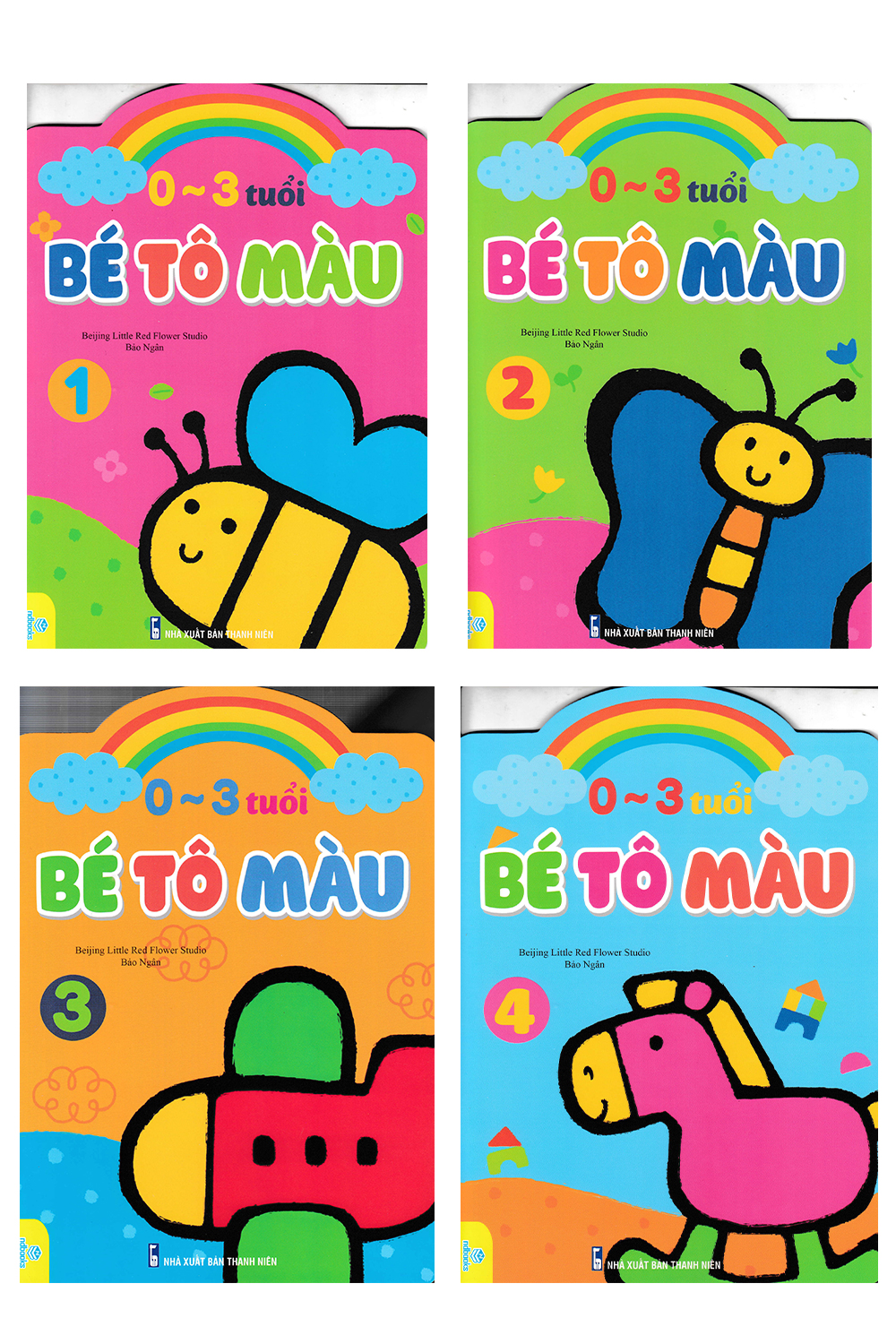Combo 0-3 Tuổi - Bé Tô Màu: Quyển 1+2+3+4