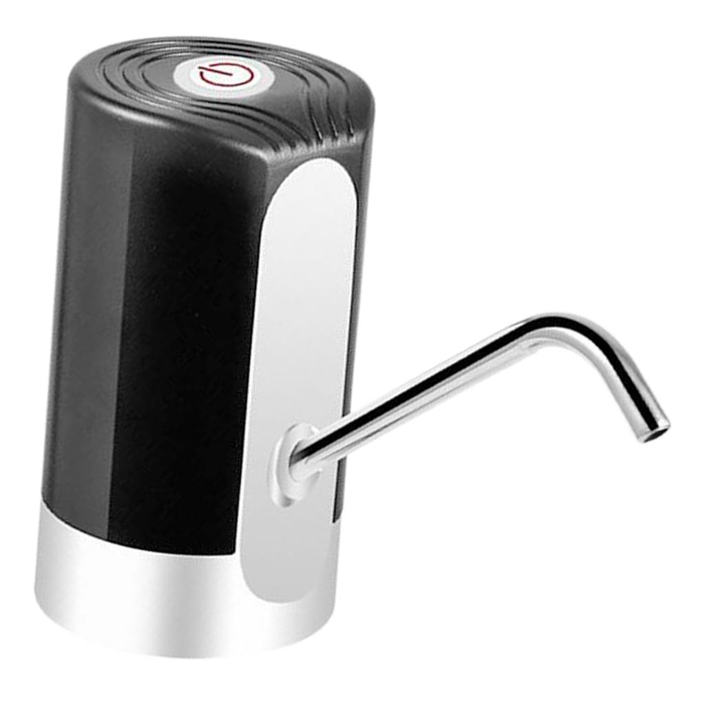 Household Electric Automatic Water Bottle Pump Dispenser Rechargeable Black
