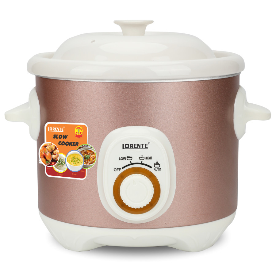 Nồi Tiềm Nấu Cháo Chậm Kho Cá Hầm Chưng Yến Đa Năng Lorente LT-135 (3.5 lít) - Chính Hãng