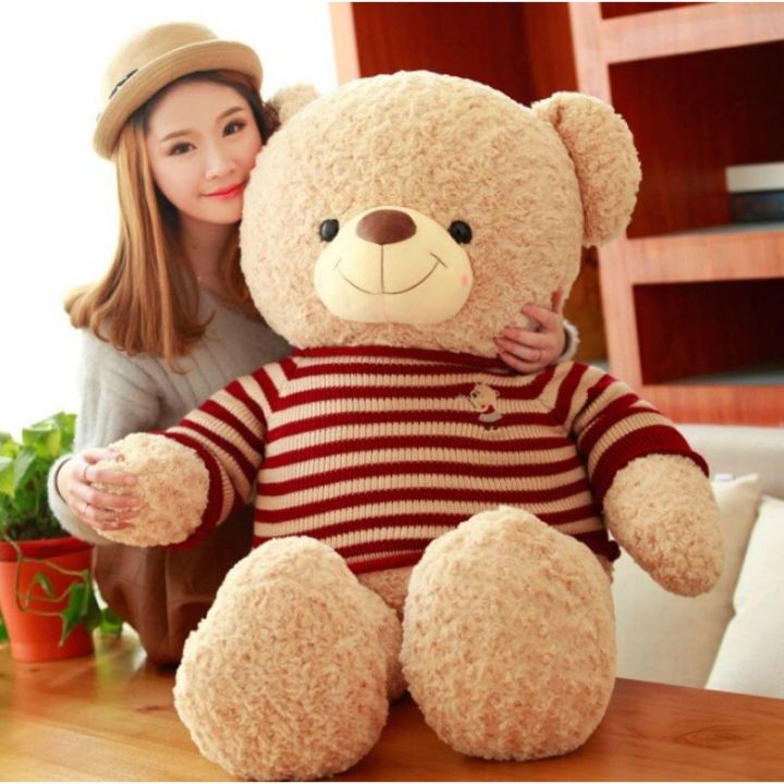 Gấu Bông Teddy Logo Baby 80cm -1m1 Cao Cấp Memon, Gấu Bông Cute Khổng Lồ - Qùa Tặng Gấu Bông Dễ Thương