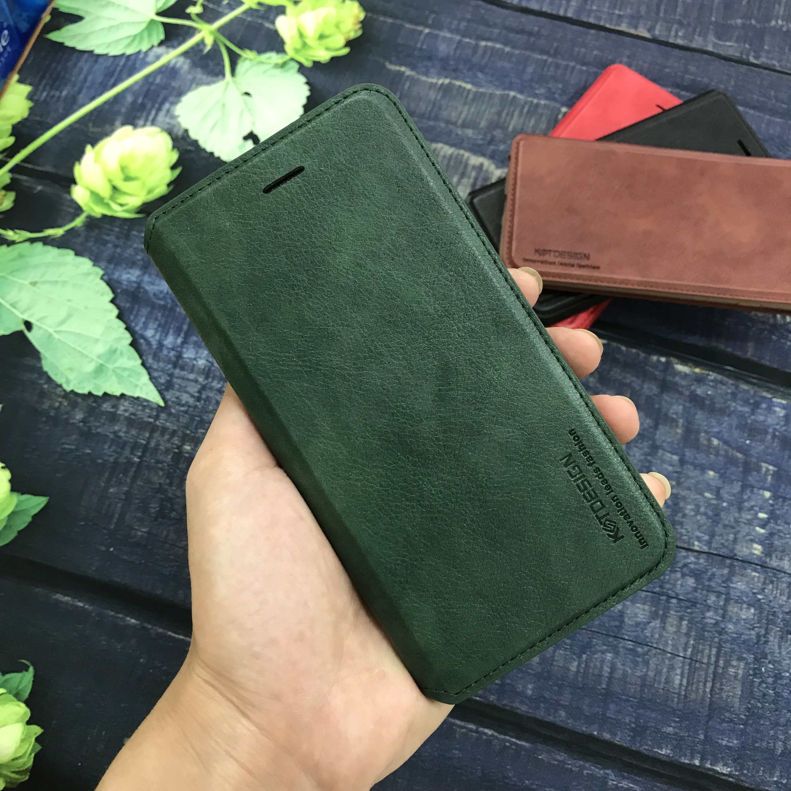 Bao da cao cấp hiệu KST Design cho iPhone 6 Plus/7 Plus/8 Plus/XS Max,/11 Pro Max - Hàng Chính Hãng - iPhone 11 Pro Max - Đen