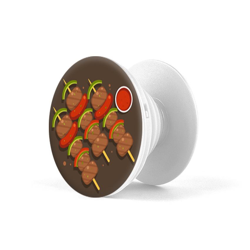 Gía đỡ điện thoại đa năng, tiện lợi - Popsocket - In hình BBQ - Hàng Chính Hãng