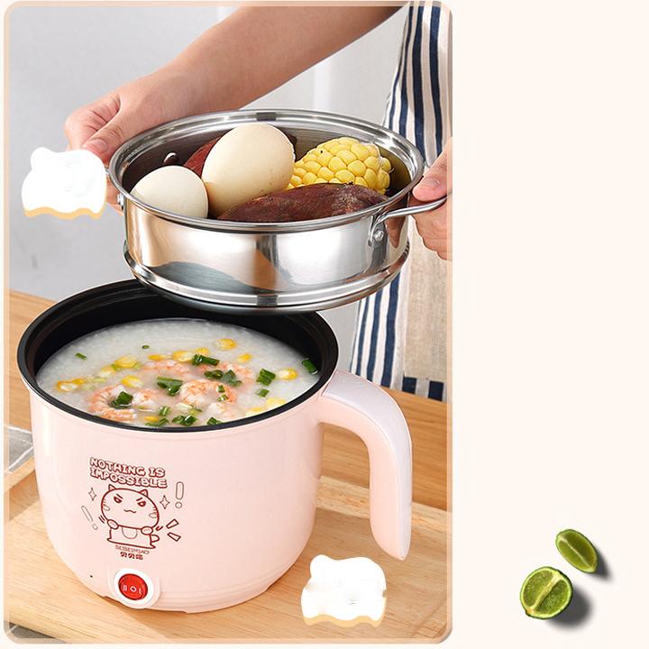 Nồi Lẩu Điện Đa Năng Modosa Gọn Nhẹ 2 Đến 3 Người Ăn - Hàng Chính Hãng