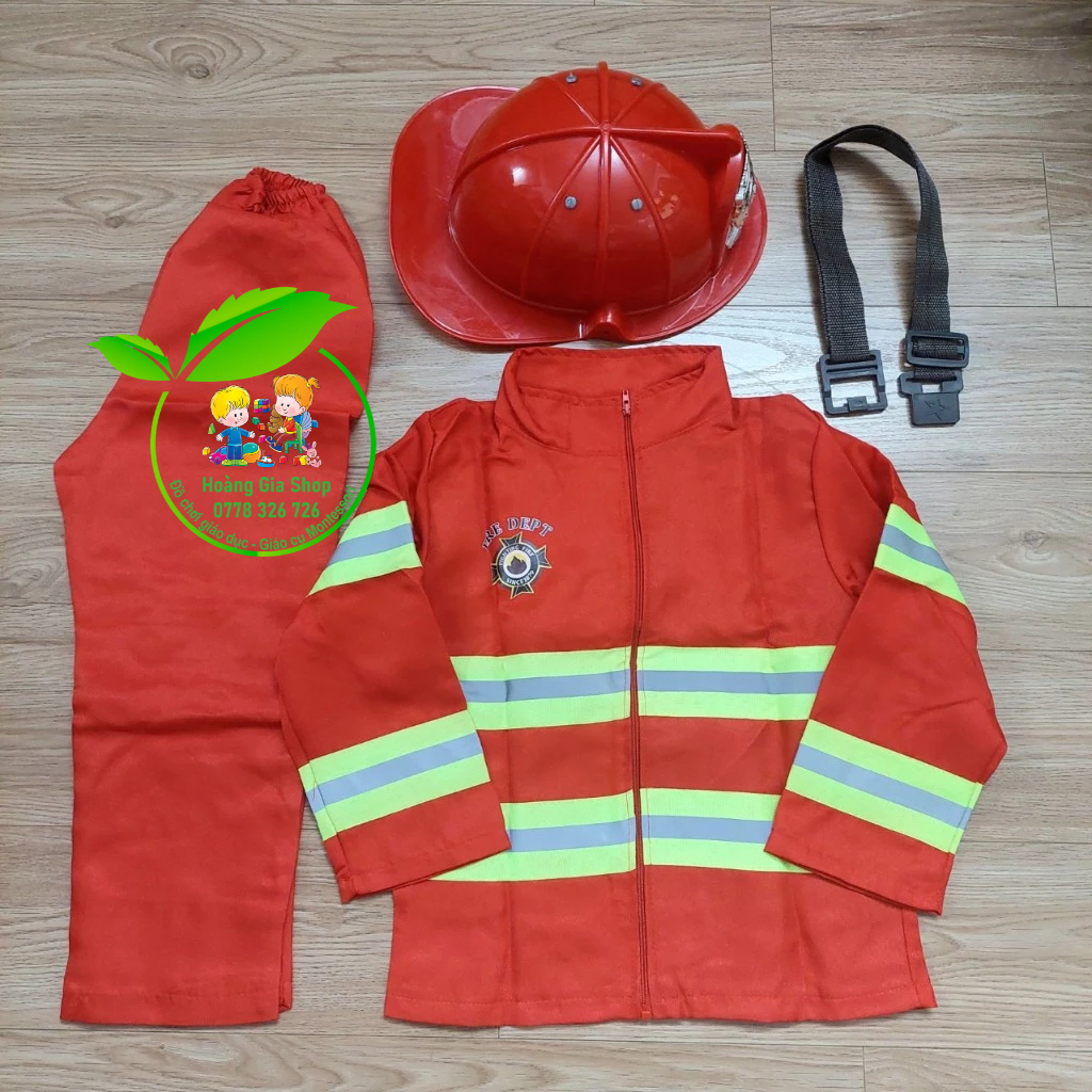 Trang phục lính cứu hỏa cho bé