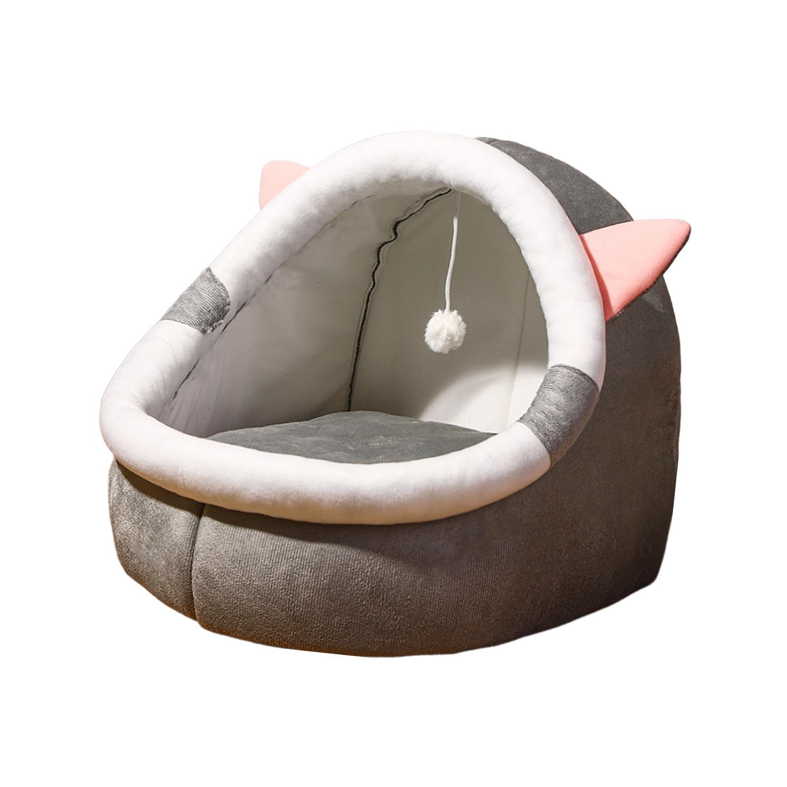Cat Bed Cave Kennel Sleeping Semi Enclosed Pet Cat Nest for Puppy Dog Kitten