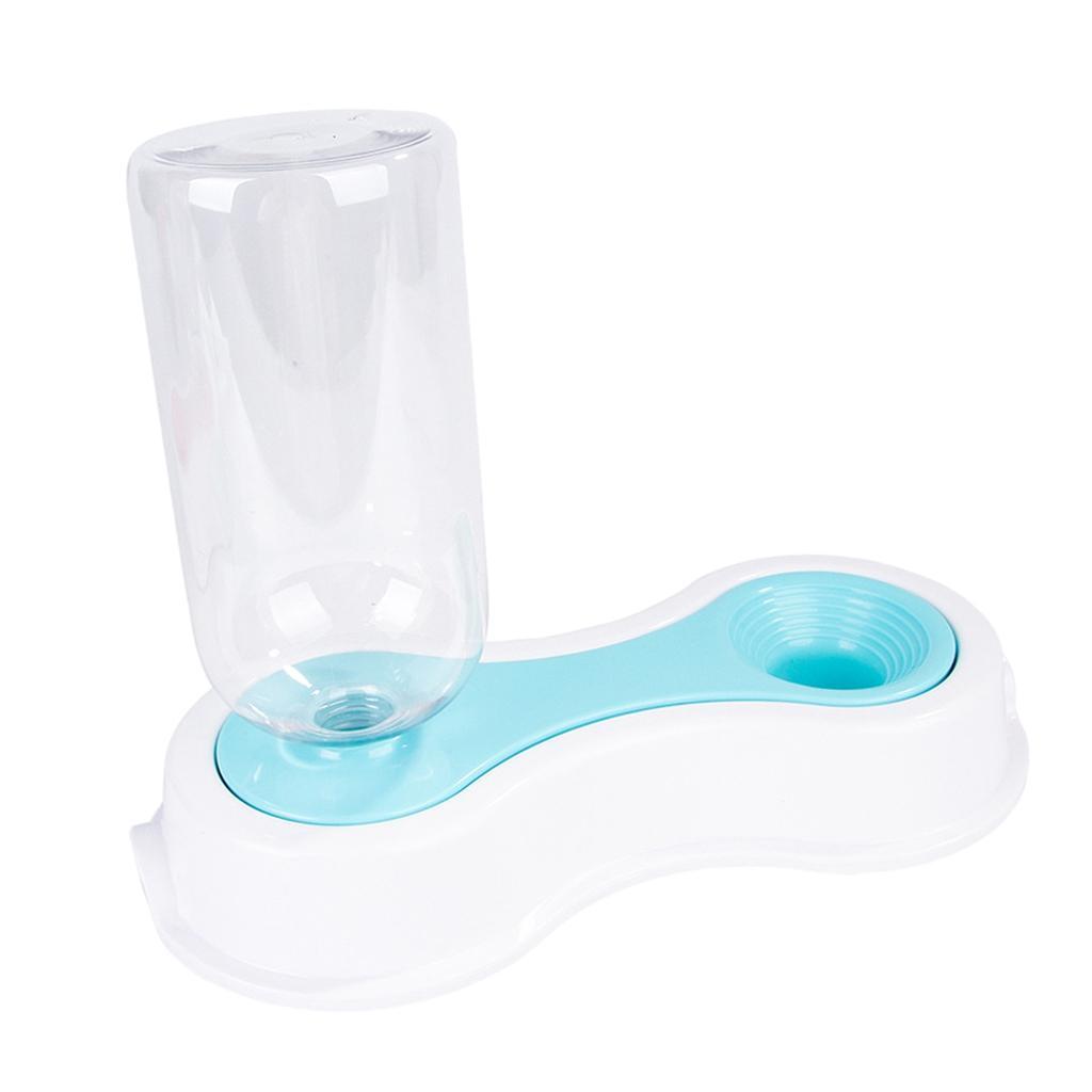 Automatic Pet Dog Cat Rabbit Water Dispenser Dish Bowl Feeder Antiskid Blue