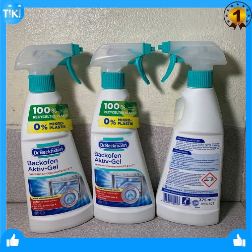DR.Beckmann Xịt vệ sinh lò nướng, nồi chiên không dầu, lò vi sóng, dung tích 375ml