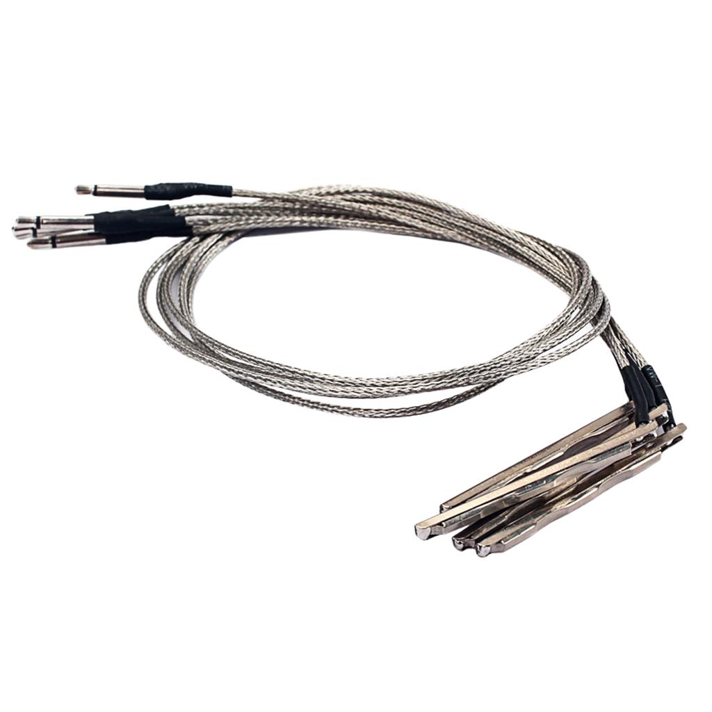 Set of 5 Piezo Cable Pickup for 3 String Cigar Box Acoustic Guitar Accessory