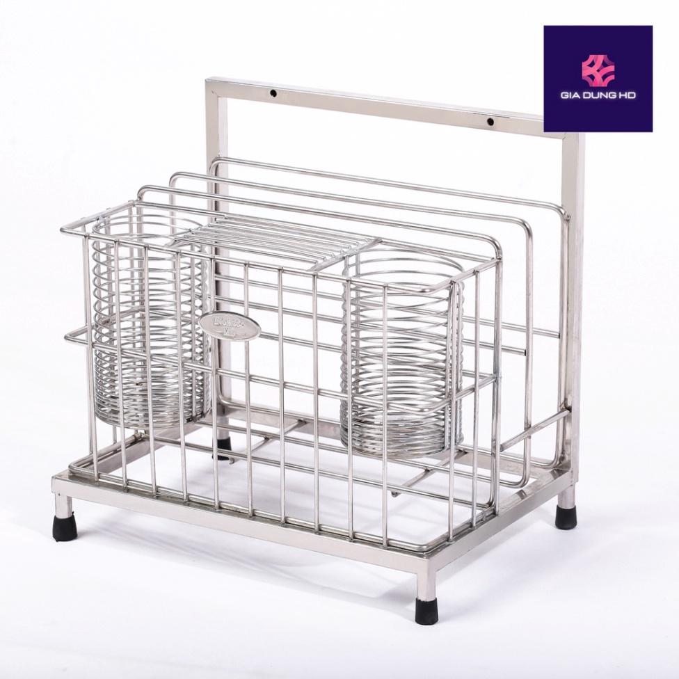 Kệ dao thớt để bàn inox 304 FREE SHIP kệ đựng dao , đũa , thớt bền bỉ , sáng bóng