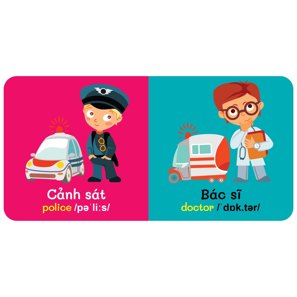 Sách - Baby'S First Picture Dictionary - Từ Điển Bằng Hình Đầu Tiên Của Bé - Nghề nghiệp - Jobs (Bìa Cứng)