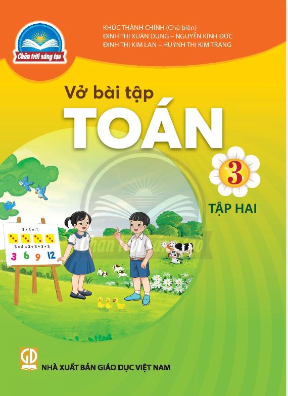 Sách Vở bài tập Toán 3- tập hai- Chân Trời Sáng Tạo (Kèm Nilon bọc Sách)