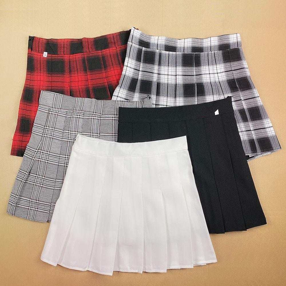 Chân Váy Tennis Xếp Ly Có Lót Trong Dáng Ngắn Phong Cách Hàn Quốc Dễ Thương. (SP TỰ CHỤP)