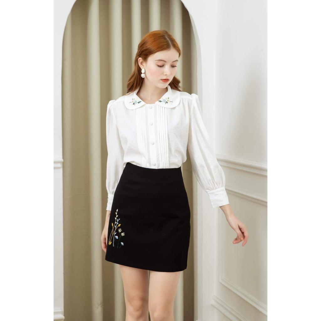 TIELA Chân váy thêu hoa cỏ - Wendy Skirt