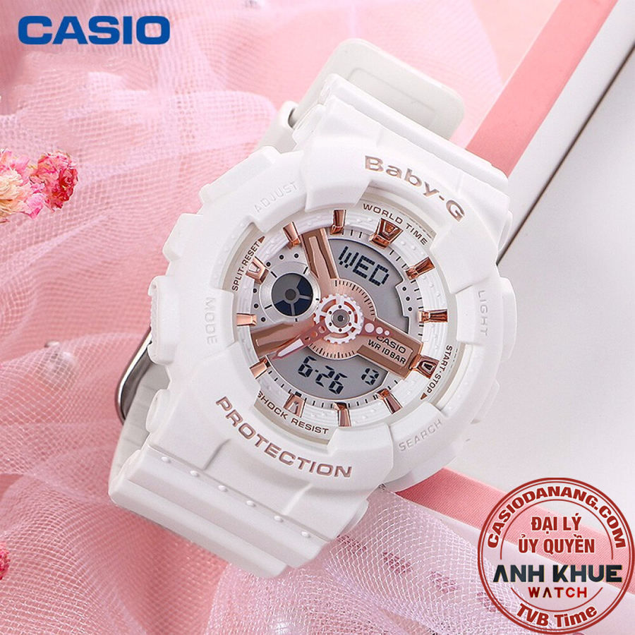 Đồng hồ nữ dây nhựa Casio Baby-G chính hãng BA-110RG-7ADR