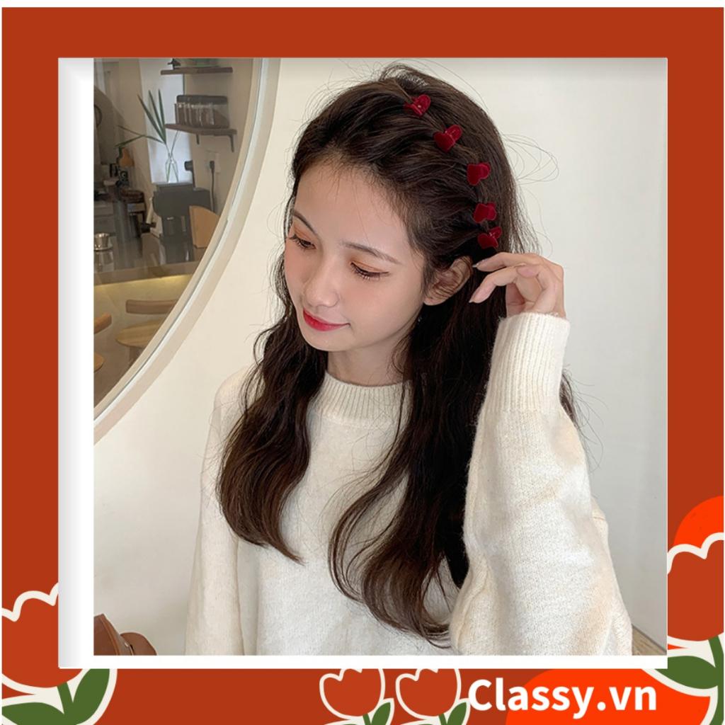 Bộ 10 chiếc Phụ kiện Kẹp tóc trái tim và thỏ nhỏ Kẹp tóc mái Classy , giả tóc tết hai bên mái nhỏ xinh nữ tính PK914