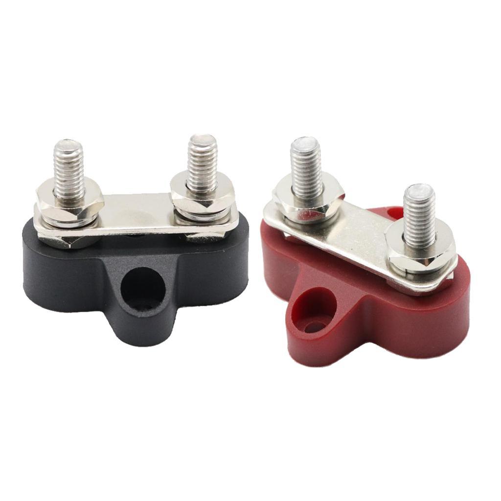 4x Bus Bar Power Terminal Block Negative M6 Positive Power Distribution Stud