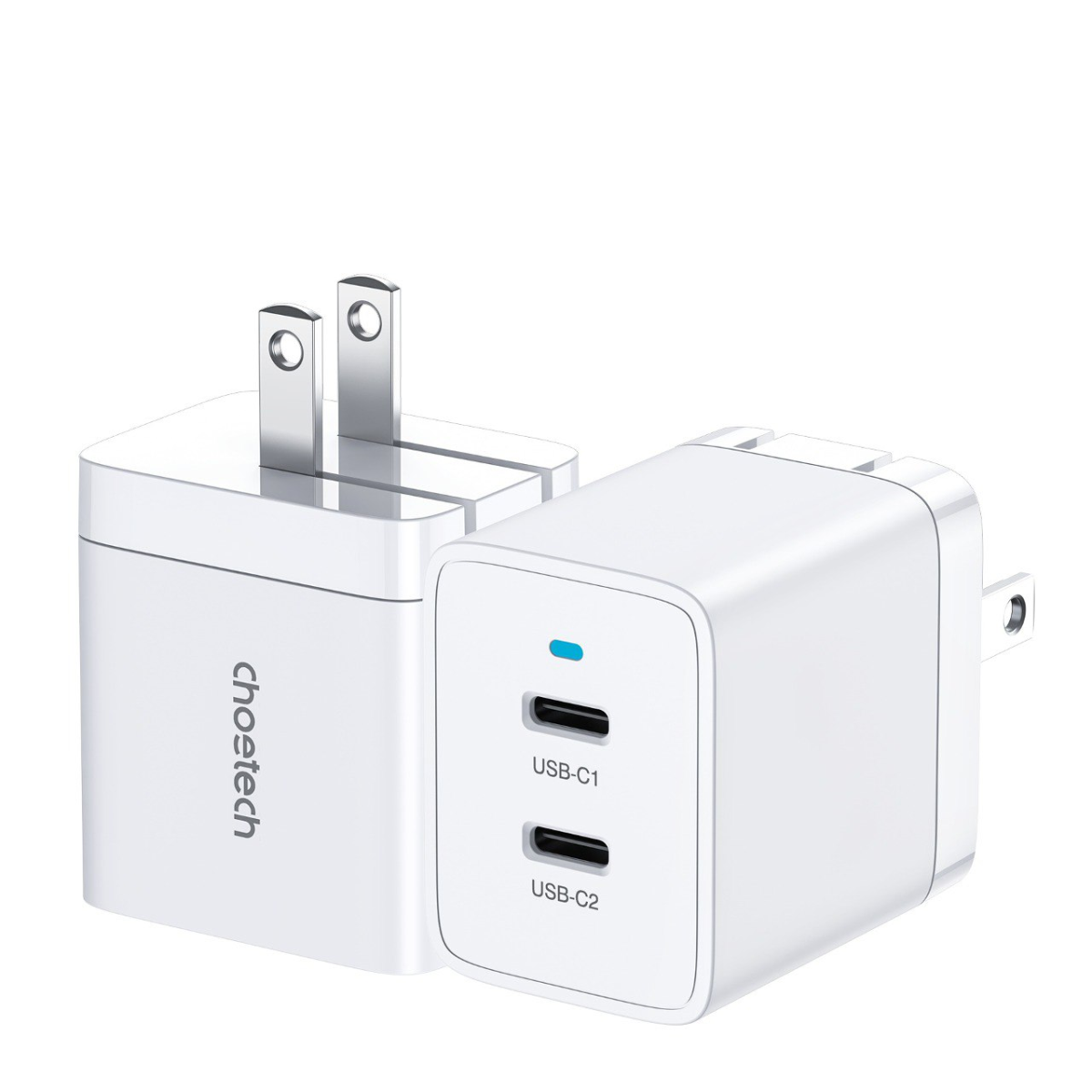 Adapter Củ Sạc Nhanh 40W Sạc 1 Cổng Type C 40W, 2 Cổng Type C 20W, PPS 25W, QC3.0 18W CHOETECH Q5006 Chuyên Cho iPhone, Samsung, iPad - Hàng Chính Hãng