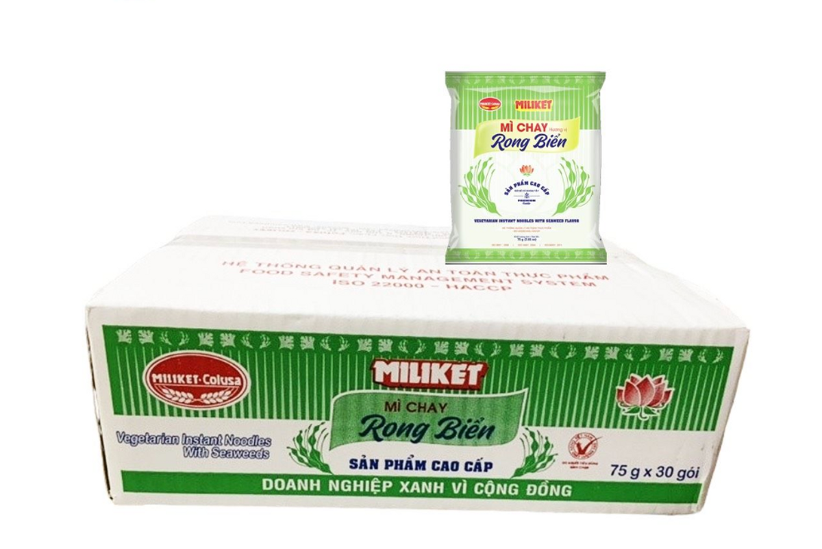 Mì Chay Rong Biển - Miliket - Thùng 30 góI