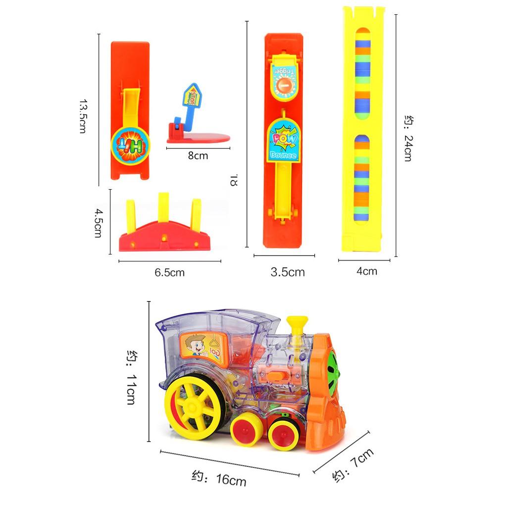 Đoàn Tàu Hỏa Xếp Domino Tự Động Cho Bé Thỏa Sức Sáng Tạo - Xe Lửa Nhả Domino