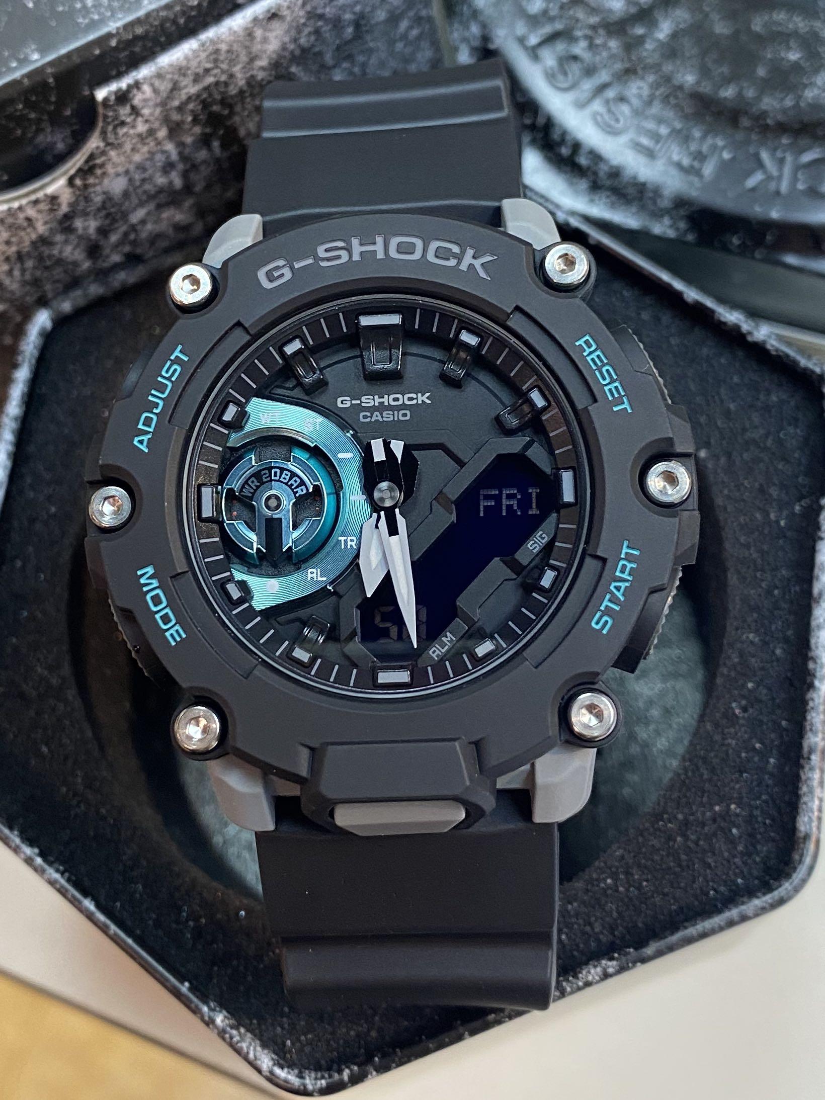 Đồng Hồ Nam Dây Nhựa Casio G-Shock GA-2200M-1ADR Chính Hãng - Lõi Carbon - GA-2200M-1A