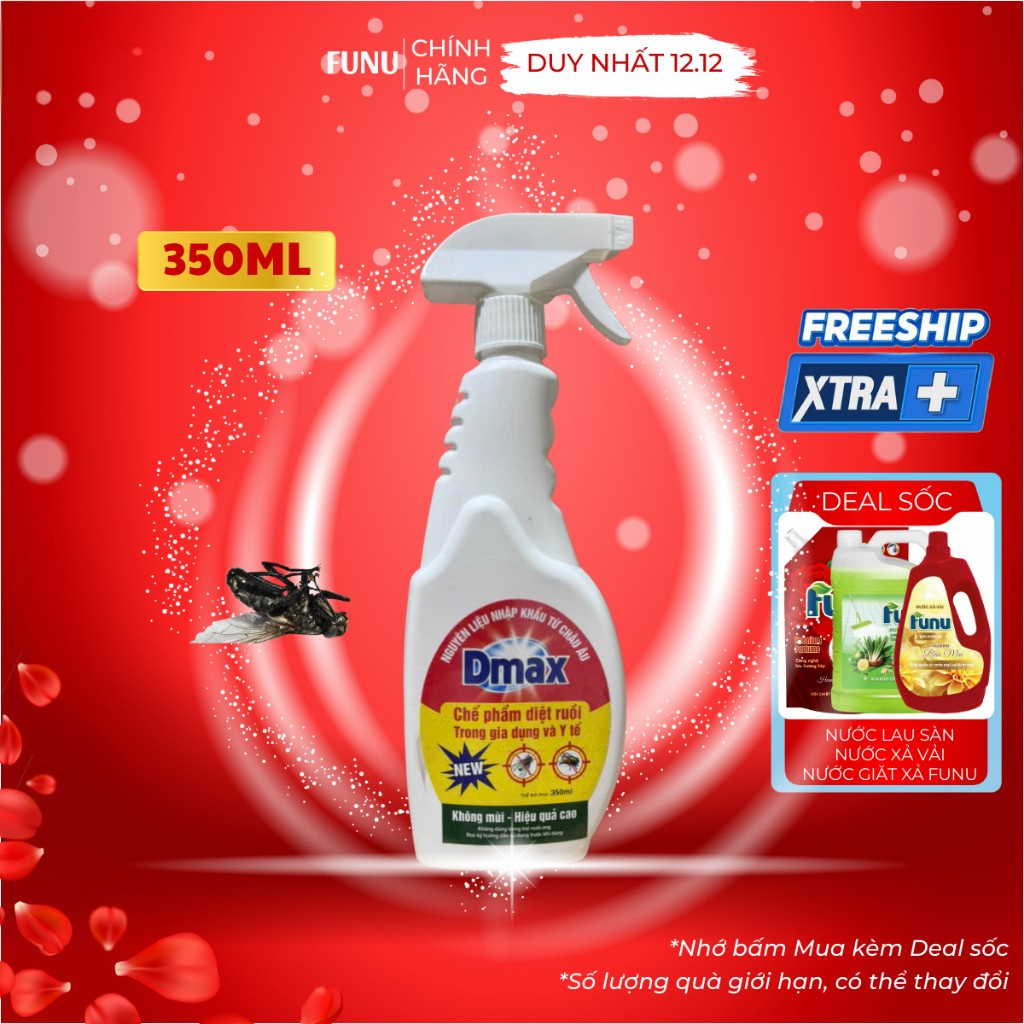 Xịt ruồi Dmax hiệu quả vượt trội, chế phẩm an toàn và bảo vệ môi trường, thuốc xịt ruồi không mùi