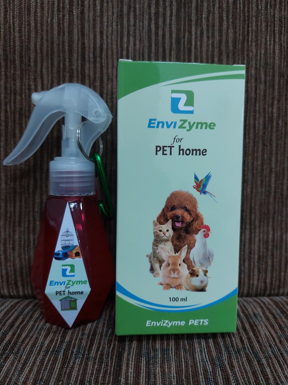 Sản phẩm vi sinh xử lý mùi hôi, chất thải chuồng nuôi thú cưng ENVIZYME PETS (chai 100ml)