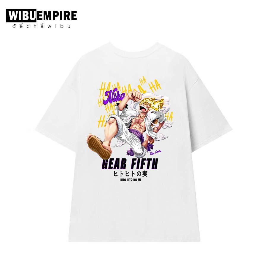 Áo Thun Form Rộng Monkey D Luffy Gear 5 "Sun God Nika" | Anime One Piece - Áo Phông Unisex