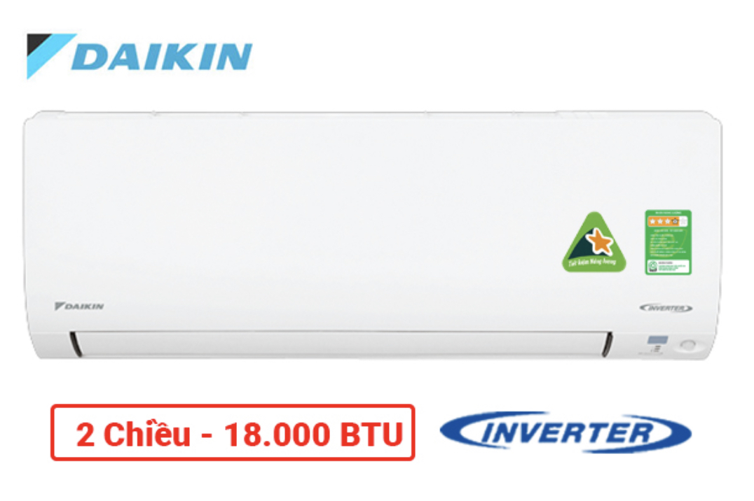 Điều hòa Daikin Inverter 18000BTU FTHF50VVMV(2 chiều) - Chỉ giao HN