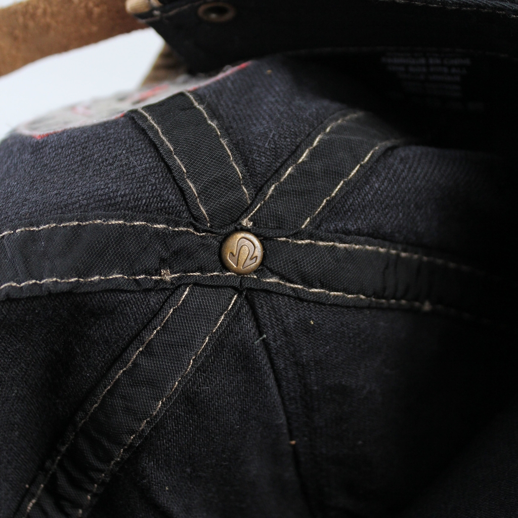 Nón nam, mũ lưỡi trai Ông Địa lửa phối vải jeans form đẹp thời trang đường phố