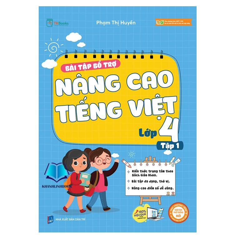 Hình ảnh Bài Tập Bổ Trợ Nâng Cao Tiếng Việt Lớp 4 Tập 1 - Bản Quyền