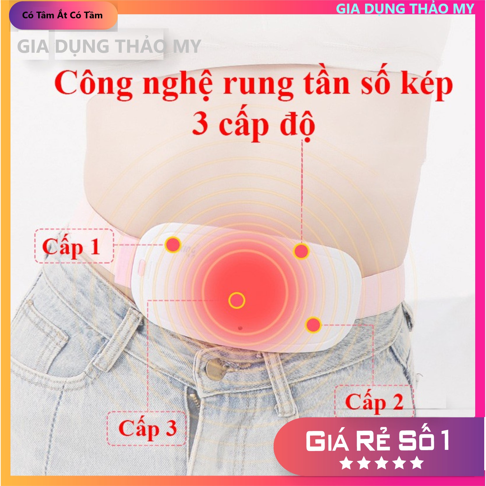 Đai Massage Bụng Chườm Nóng Giảm Đau Khi Đến Kỳ Kinh Nguyệt