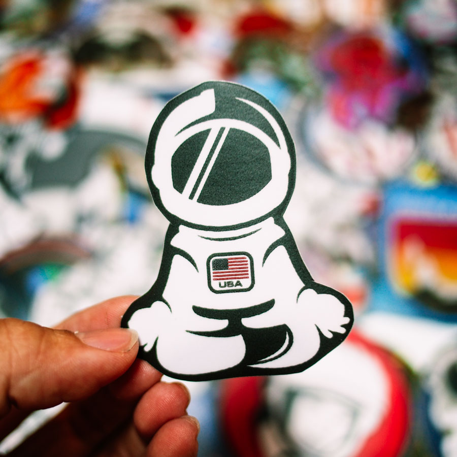 Set 100 sticker hình dán - Astronaut Phi hành gia vũ trụ