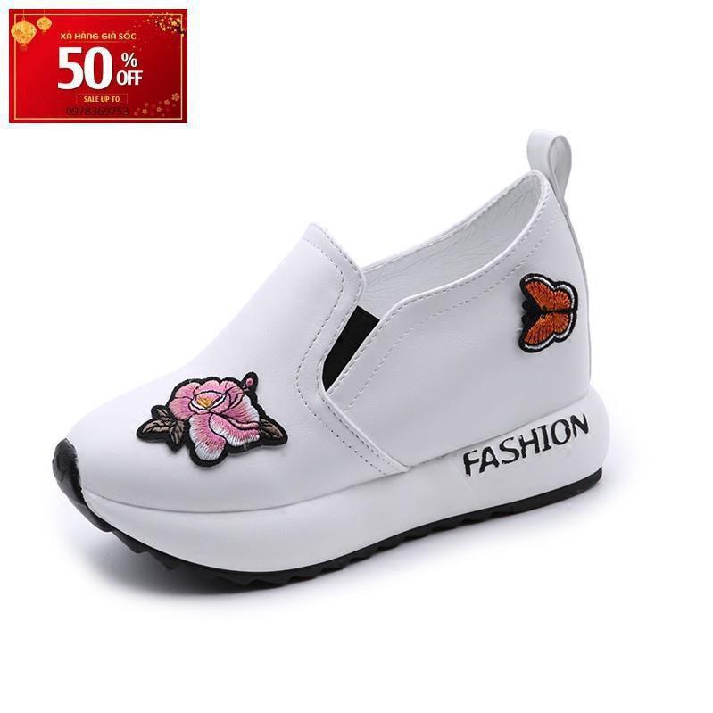 Giày Sneaker độn đế thời trang S1066 (Trắng)