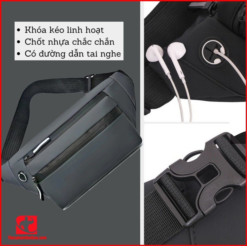 Túi Đeo Chéo TC Sport Unisex, Chất Liệu Cao Cấp, Siêu Nhẹ, Chống Nước, Thiết Kế Ngăn Rộng Rãi, Nhiều Kiểu Đeo