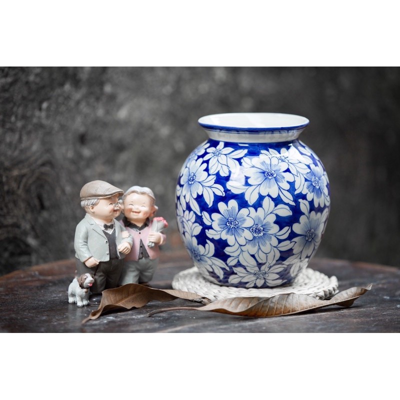 LỌ HOA VẼ BĂNG MAI HÀNG VẼ KỸ THỦ CÔNG CAO TỪ 20 Đến24CM.