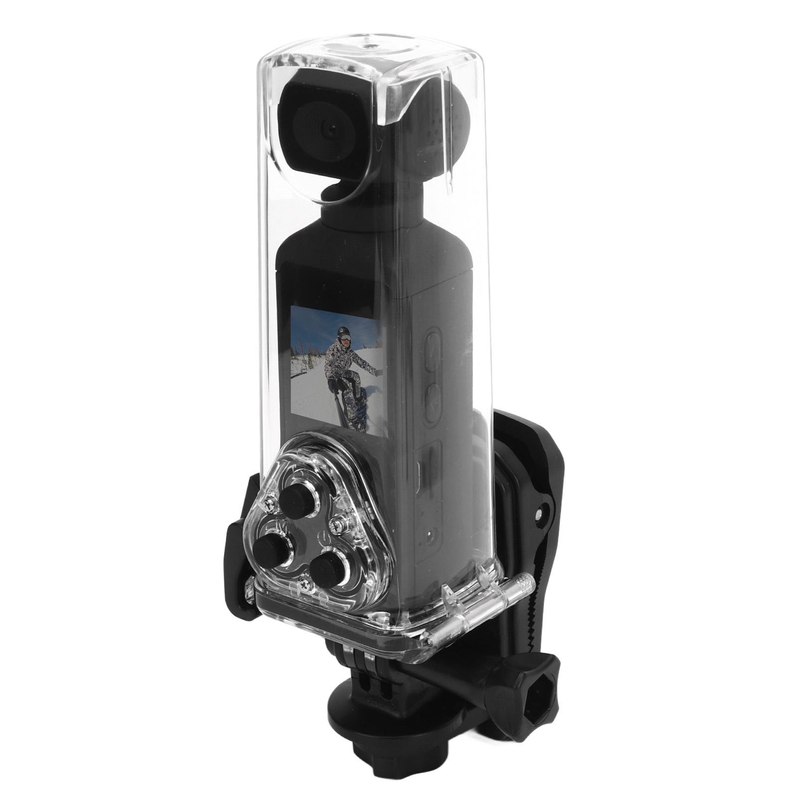 Pocket Camcorder chống lắc 4K HD Camera hành động Mini WiFi với mic và clip cho ngoài trời để lặn