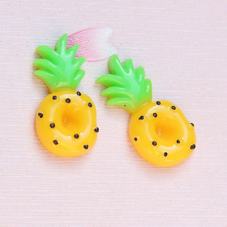 *HN* Charm các lát hoa quả màu vàng trang trí vỏ ốp điện thoại, dán Jibbitz, DIY
