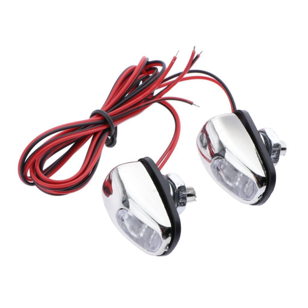 4x1   Windshield Spray Nozzle Wiper Washer With LED Light White Light